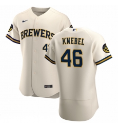 Men Milwaukee Brewers 46 Corey Knebel Men Nike Cream Home 2020 Flex Base Player MLB Jersey Men Milwaukee Brewers 46 Corey Knebel Men Nike Cream Home 2020 Flex Base Player MLB Jersey