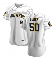 Men Milwaukee Brewers 50 Ray Black Men Nike White Home 2020 Flex Base Player MLB Jersey Men Milwaukee Brewers 50 Ray Black Men Nike White Home 2020 Flex Base Player MLB Jersey