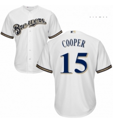 Mens Majestic Milwaukee Brewers 15 Cecil Cooper Replica Navy Blue Alternate Cool Base MLB Jersey Mens Majestic Milwaukee Brewers 15 Cecil Cooper Replica Navy Blue Alternate Cool Base MLB Jersey