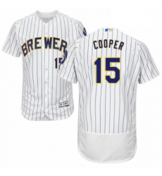 Mens Majestic Milwaukee Brewers 15 Cecil Cooper White Home Flex Base Authentic Collection MLB Jersey Mens Majestic Milwaukee Brewers 15 Cecil Cooper White Home Flex Base Authentic Collection MLB Jersey