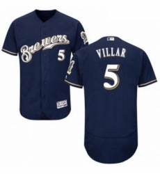 Mens Majestic Milwaukee Brewers 5 Jonathan Villar Navy Blue Flexbase Authentic Collection MLB Jersey Mens Majestic Milwaukee Brewers 5 Jonathan Villar Navy Blue Flexbase Authentic Collection MLB Jersey