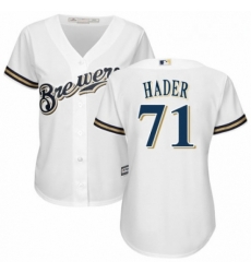 Womens Majestic Milwaukee Brewers 71 Josh Hader Authentic Navy Blue Alternate Cool Base MLB Jersey Womens Majestic Milwaukee Brewers 71 Josh Hader Authentic Navy Blue Alternate Cool Base MLB Jersey