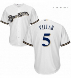 Youth Majestic Milwaukee Brewers 5 Jonathan Villar Authentic White Home Cool Base MLB Jersey Youth Majestic Milwaukee Brewers 5 Jonathan Villar Authentic White Home Cool Base MLB Jersey