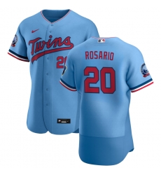 Men Minnesota Twins 20 Eddie Rosario Men Nike Light Blue Alternate 2020 60th Season Flex Base Team MLB Jersey Men Minnesota Twins 20 Eddie Rosario Men Nike Light Blue Alternate 2020 60th Season Flex Base Team MLB Jersey
