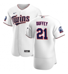 Men Minnesota Twins 21 Tyler Duffey Men Nike White Home 2020 60th Season Flex Base Team MLB Jersey Men Minnesota Twins 21 Tyler Duffey Men Nike White Home 2020 60th Season Flex Base Team MLB Jersey