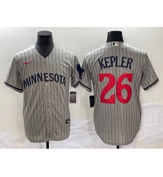 Men Minnesota Twins 26 Max Kepler Gray Cool Base Stitched Baseball Jersey Men Minnesota Twins 26 Max Kepler Gray Cool Base Stitched Baseball Jersey