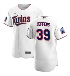 Men Minnesota Twins 39 Ryan Jeffers Men Nike White Home 2020 60th Season Flex Base Team MLB Jersey Men Minnesota Twins 39 Ryan Jeffers Men Nike White Home 2020 60th Season Flex Base Team MLB Jersey