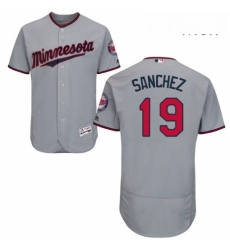 Mens Majestic Minnesota Twins 19 Anibal Sanchez Authentic Grey Road Cool Base MLB Jersey Mens Majestic Minnesota Twins 19 Anibal Sanchez Authentic Grey Road Cool Base MLB Jersey