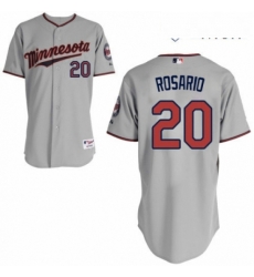 Mens Majestic Minnesota Twins 20 Eddie Rosario Replica Grey Road Cool Base MLB Jersey Mens Majestic Minnesota Twins 20 Eddie Rosario Replica Grey Road Cool Base MLB Jersey