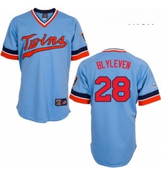 Mens Majestic Minnesota Twins 28 Bert Blyleven Authentic Light Blue Cooperstown Throwback MLB Jersey Mens Majestic Minnesota Twins 28 Bert Blyleven Authentic Light Blue Cooperstown Throwback MLB Jersey
