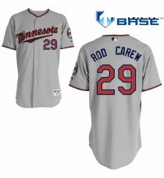 Mens Majestic Minnesota Twins 29 Rod Carew Authentic Grey Road Cool Base MLB Jersey Mens Majestic Minnesota Twins 29 Rod Carew Authentic Grey Road Cool Base MLB Jersey