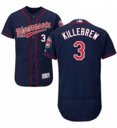Mens Majestic Minnesota Twins 3 Harmon Killebrew Authentic Navy Blue Alternate Flex Base Jersey Authentic C Mens Majestic Minnesota Twins 3 Harmon Killebrew Authentic Navy Blue Alternate Flex Base Jersey Authentic C