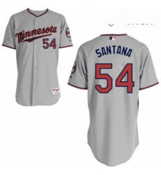 Mens Majestic Minnesota Twins 54 Ervin Santana Replica Grey Road Cool Base MLB Jersey Mens Majestic Minnesota Twins 54 Ervin Santana Replica Grey Road Cool Base MLB Jersey