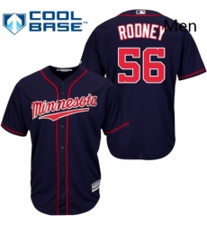 Mens Majestic Minnesota Twins 56 Fernando Rodney Replica Navy Blue Alternate Road Cool Base MLB Jersey Mens Majestic Minnesota Twins 56 Fernando Rodney Replica Navy Blue Alternate Road Cool Base MLB Jersey
