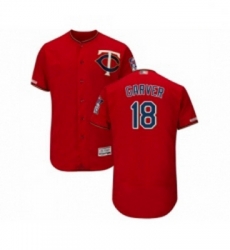 Mens Minnesota Twins 18 Mitch Garver Scarlet Alternate Flex Base Authentic Collection Baseball Jersey Mens Minnesota Twins 18 Mitch Garver Scarlet Alternate Flex Base Authentic Collection Baseball Jersey