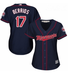 Womens Majestic Minnesota Twins 17 Jose Berrios Authentic Navy Blue Alternate Road Cool Base MLB Jersey Womens Majestic Minnesota Twins 17 Jose Berrios Authentic Navy Blue Alternate Road Cool Base MLB Jersey