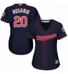 Womens Majestic Minnesota Twins 20 Eddie Rosario Authentic Navy Blue Alternate Road Cool Base MLB Jersey Womens Majestic Minnesota Twins 20 Eddie Rosario Authentic Navy Blue Alternate Road Cool Base MLB Jersey