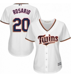 Womens Majestic Minnesota Twins 20 Eddie Rosario Authentic White Home Cool Base MLB Jersey Womens Majestic Minnesota Twins 20 Eddie Rosario Authentic White Home Cool Base MLB Jersey