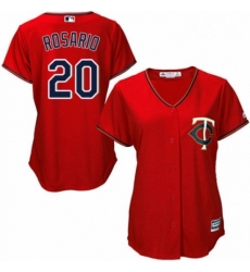Womens Majestic Minnesota Twins 20 Eddie Rosario Replica Scarlet Alternate Cool Base MLB Jersey Womens Majestic Minnesota Twins 20 Eddie Rosario Replica Scarlet Alternate Cool Base MLB Jersey
