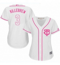 Womens Majestic Minnesota Twins 3 Harmon Killebrew Replica White Fashion Cool Base MLB Jersey Womens Majestic Minnesota Twins 3 Harmon Killebrew Replica White Fashion Cool Base MLB Jersey
