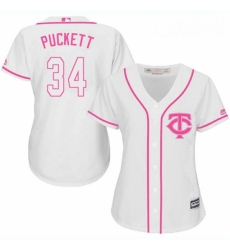 Womens Majestic Minnesota Twins 34 Kirby Puckett Authentic White Fashion Cool Base MLB Jersey Womens Majestic Minnesota Twins 34 Kirby Puckett Authentic White Fashion Cool Base MLB Jersey