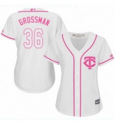 Womens Majestic Minnesota Twins 36 Robbie Grossman Authentic White Fashion Cool Base MLB Jersey Womens Majestic Minnesota Twins 36 Robbie Grossman Authentic White Fashion Cool Base MLB Jersey
