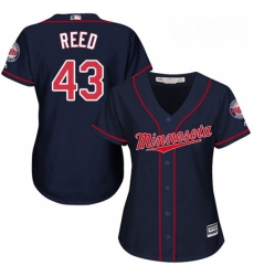 Womens Majestic Minnesota Twins 43 Addison Reed Authentic Navy Blue Alternate Road Cool Base MLB Jersey Womens Majestic Minnesota Twins 43 Addison Reed Authentic Navy Blue Alternate Road Cool Base MLB Jersey