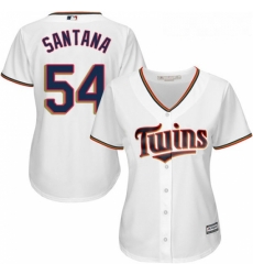 Womens Majestic Minnesota Twins 54 Ervin Santana Authentic White Home Cool Base MLB Jersey Womens Majestic Minnesota Twins 54 Ervin Santana Authentic White Home Cool Base MLB Jersey
