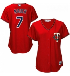 Womens Majestic Minnesota Twins 7 Joe Mauer Authentic Scarlet Alternate Cool Base MLB Jersey Womens Majestic Minnesota Twins 7 Joe Mauer Authentic Scarlet Alternate Cool Base MLB Jersey