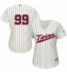 Womens Majestic Minnesota Twins 99 Logan Morrison Replica Cream Alternate Cool Base MLB Jersey Womens Majestic Minnesota Twins 99 Logan Morrison Replica Cream Alternate Cool Base MLB Jersey