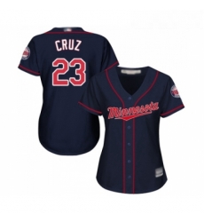 Womens Minnesota Twins 23 Nelson Cruz Replica Navy Blue Alternate Road Cool Base Baseball Jersey Womens Minnesota Twins 23 Nelson Cruz Replica Navy Blue Alternate Road Cool Base Baseball Jersey