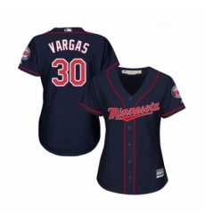 Womens Minnesota Twins 30 Kennys Vargas Replica Navy Blue Alternate Road Cool Base Baseball Jersey Womens Minnesota Twins 30 Kennys Vargas Replica Navy Blue Alternate Road Cool Base Baseball Jersey