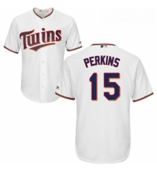 Youth Majestic Minnesota Twins 15 Glen Perkins Replica White Home Cool Base MLB Jersey Youth Majestic Minnesota Twins 15 Glen Perkins Replica White Home Cool Base MLB Jersey