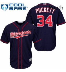 Youth Majestic Minnesota Twins 34 Kirby Puckett Authentic Navy Blue Alternate Road Cool Base MLB Jersey Youth Majestic Minnesota Twins 34 Kirby Puckett Authentic Navy Blue Alternate Road Cool Base MLB Jersey