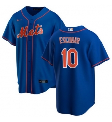 Men New York Mets 10 Eduardo Escobar Royal Cool Base Stitched Jersey Men New York Mets 10 Eduardo Escobar Royal Cool Base Stitched Jersey