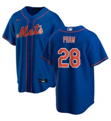Men New York Mets 28 Tommy Pham Royal Cool Base Stitched Jersey Men New York Mets 28 Tommy Pham Royal Cool Base Stitched Jersey