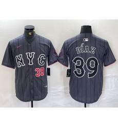 Men New York Mets 39 Edwin D EDaz Graphite 2024 City Connect Limited Stitched Baseball Jersey 10 Men New York Mets 39 Edwin D EDaz Graphite 2024 City Connect Limited Stitched Baseball Jersey 10