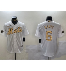 Men New York Mets 6 Starling Marte 2022 All Star White Cool Base Stitched Baseball Jersey 3 Men New York Mets 6 Starling Marte 2022 All Star White Cool Base Stitched Baseball Jersey 3