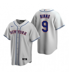 Men New York Mets 9 Brandon Nimmo Grey Cool Base Stitched Baseball Jersey Men New York Mets 9 Brandon Nimmo Grey Cool Base Stitched Baseball Jersey