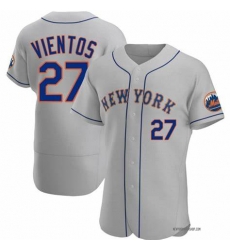 Men New York Mets Mark Vientos #27 Gray Flexbase Stitched MLB Jersey Men New York Mets Mark Vientos #27 Gray Flexbase Stitched MLB Jersey