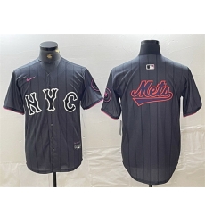 Men New York Mets Team Big Logo Graphite 2024 City Connect Limited Stitched Baseball Jerseys 1 Men New York Mets Team Big Logo Graphite 2024 City Connect Limited Stitched Baseball Jerseys 1