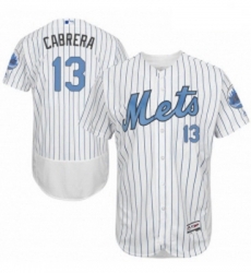 Mens Majestic New York Mets 13 Asdrubal Cabrera Authentic White 2016 Fathers Day Fashion Flex Base MLB Jersey Mens Majestic New York Mets 13 Asdrubal Cabrera Authentic White 2016 Fathers Day Fashion Flex Base MLB Jersey