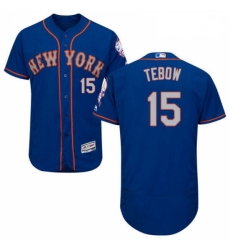Mens Majestic New York Mets 15 Tim Tebow RoyalGray Flexbase Authentic Collection MLB Jersey Mens Majestic New York Mets 15 Tim Tebow RoyalGray Flexbase Authentic Collection MLB Jersey