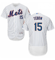 Mens Majestic New York Mets 15 Tim Tebow White Flexbase Authentic Collection MLB Jersey Mens Majestic New York Mets 15 Tim Tebow White Flexbase Authentic Collection MLB Jersey