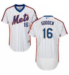 Mens Majestic New York Mets 16 Dwight Gooden White Alternate Flex Base Authentic Collection MLB Jersey Mens Majestic New York Mets 16 Dwight Gooden White Alternate Flex Base Authentic Collection MLB Jersey