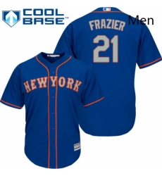 Mens Majestic New York Mets 21 Todd Frazier Replica Royal Blue Alternate Road Cool Base MLB Jersey Mens Majestic New York Mets 21 Todd Frazier Replica Royal Blue Alternate Road Cool Base MLB Jersey