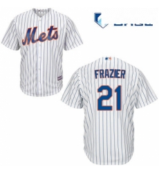 Mens Majestic New York Mets 21 Todd Frazier Replica White Home Cool Base MLB Jersey Mens Majestic New York Mets 21 Todd Frazier Replica White Home Cool Base MLB Jersey