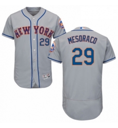 Mens Majestic New York Mets 29 Devin Mesoraco Grey Road Flex Base Authentic Collection MLB Jersey Mens Majestic New York Mets 29 Devin Mesoraco Grey Road Flex Base Authentic Collection MLB Jersey