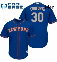 Mens Majestic New York Mets 30 Michael Conforto Replica Royal Blue Alternate Road Cool Base MLB Jersey Mens Majestic New York Mets 30 Michael Conforto Replica Royal Blue Alternate Road Cool Base MLB Jersey