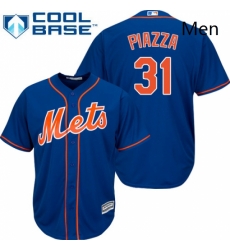 Mens Majestic New York Mets 31 Mike Piazza Replica Royal Blue Alternate Home Cool Base MLB Jersey Mens Majestic New York Mets 31 Mike Piazza Replica Royal Blue Alternate Home Cool Base MLB Jersey
